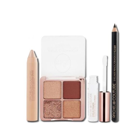 RACHEL COUTURE - NWT - "Get The Love" Kit in Natural. Eye Shadow Palette & More - Picture 2 of 9